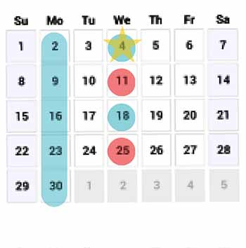November calendar