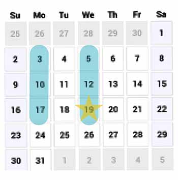 May calendar