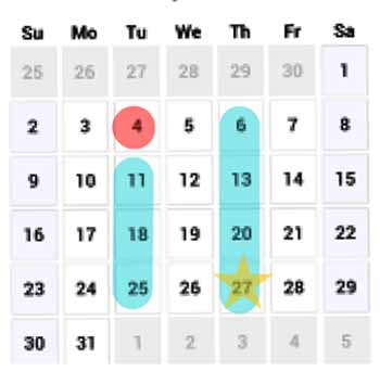 May calendar